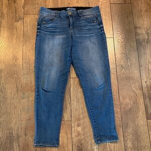 Democracy Mid Blue Skinny Jeans - Stretch Denim